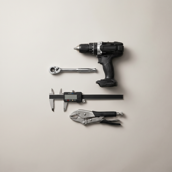 Best sellers - cordless drill, ratchet wrench, digital caliper, locking pliers