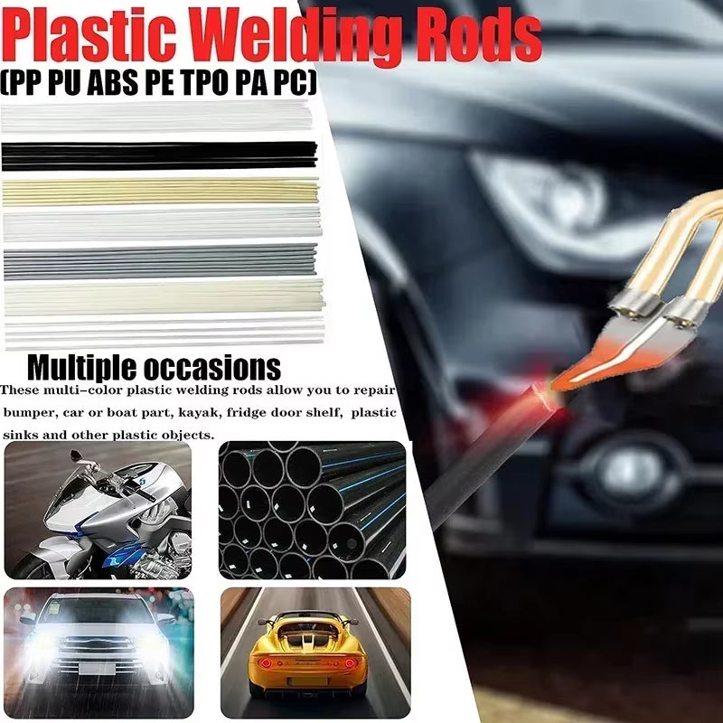 Upgraded 2 in 1 Plastic Welding Kit Hot Stapler Soldering Gun 6/4 Types Staples for Car Bumper Repair 200W Welder Machine Repair