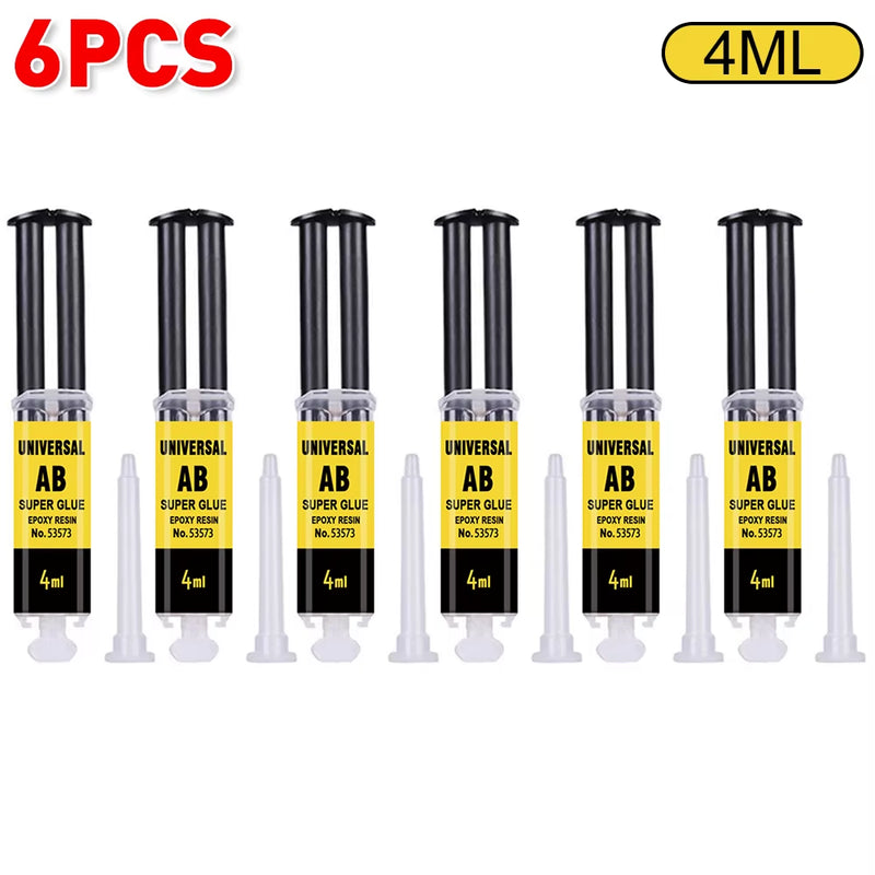 4/25Ml Epoxy Resin AB Glue Waterproof Instant Fast Adhesive Repair Strong Super Liquid Glue for Wood Plastic Metal Glue Welding