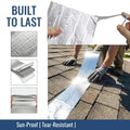 1-10M Waterproof Roof Repair Tape 5/10Cm Width Self Adhesive Aluminum Foil Butyl Tape for Leak Sealing Patching Crack Repair