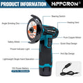 Hippcron 12V Electric Portable Angle Grinder Cordless Polishing Mini Cutting Blade Grinder Machine Lithium Battery Universal