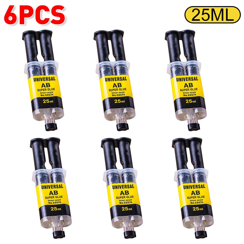 4/25Ml Epoxy Resin AB Glue Waterproof Instant Fast Adhesive Repair Strong Super Liquid Glue for Wood Plastic Metal Glue Welding