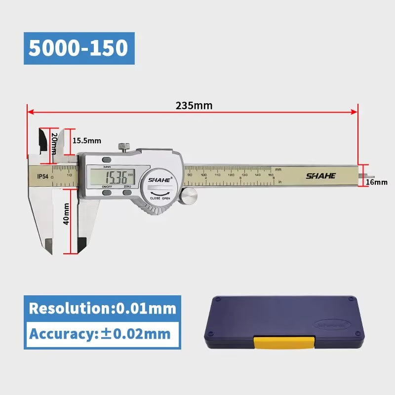 Hardened Stainless Steel Digital Caliper Electronic Vernier Caliper Micrometer Measuring Tools