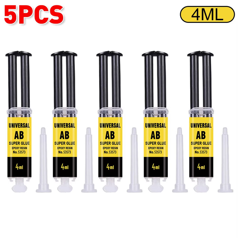 4/25Ml Epoxy Resin AB Glue Waterproof Instant Fast Adhesive Repair Strong Super Liquid Glue for Wood Plastic Metal Glue Welding