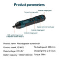 Mini Cordless Electric Screwdriver 1300Mah Rechargeable Adjustment Multi-Function Power Drill Disassembly Torque Repair Tools
