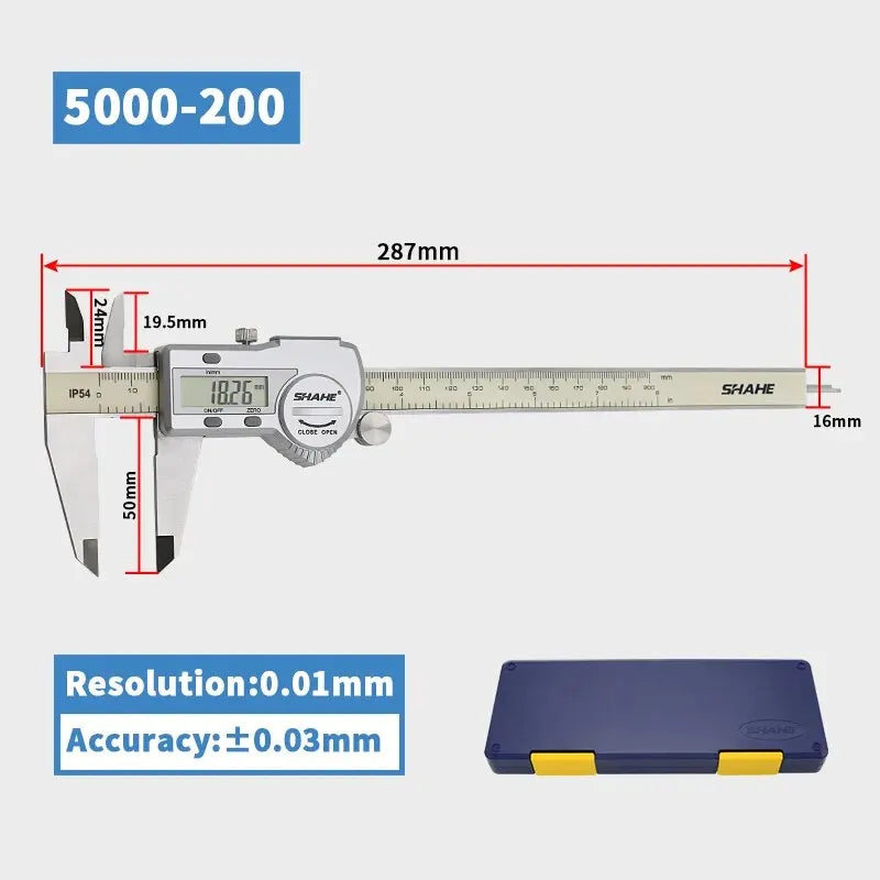 Hardened Stainless Steel Digital Caliper Electronic Vernier Caliper Micrometer Measuring Tools