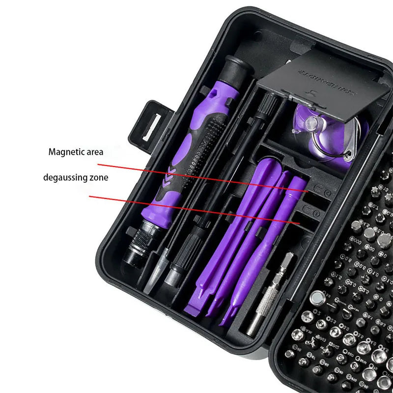 Magnetic Screwdriver Set Hand Tool Torx Hex 170 in 1 Screw Driver with 154 Precision Bits Home Computer Phone Repair Tool Box
