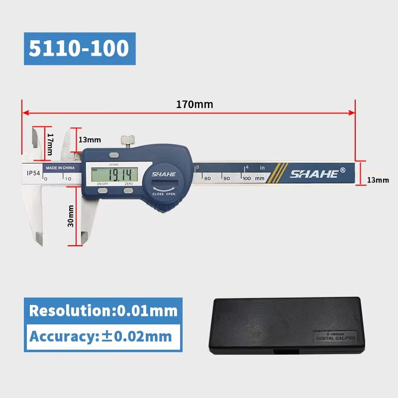 Hardened Stainless Steel Digital Caliper Electronic Vernier Caliper Micrometer Measuring Tools