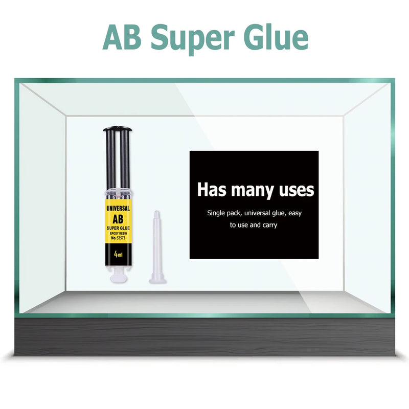4/25Ml Epoxy Resin AB Glue Waterproof Instant Fast Adhesive Repair Strong Super Liquid Glue for Wood Plastic Metal Glue Welding