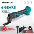 600W Oscillating Multi Function Tool 20000PM Electric Saw Trimmer Cutting Woodworking Power Tool for 21V 18V Battery