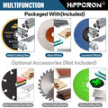 Hippcron 12V Electric Portable Angle Grinder Cordless Polishing Mini Cutting Blade Grinder Machine Lithium Battery Universal