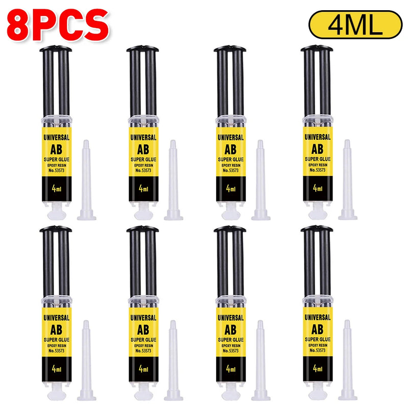 4/25Ml Epoxy Resin AB Glue Waterproof Instant Fast Adhesive Repair Strong Super Liquid Glue for Wood Plastic Metal Glue Welding