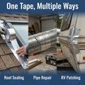 1-10M Waterproof Roof Repair Tape 5/10Cm Width Self Adhesive Aluminum Foil Butyl Tape for Leak Sealing Patching Crack Repair
