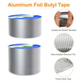 1-10M Waterproof Roof Repair Tape 5/10Cm Width Self Adhesive Aluminum Foil Butyl Tape for Leak Sealing Patching Crack Repair