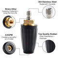Pressure Washer Tips Turbo Nozzle Pressure Washer 4000 PSI with 1/4 Quick Connect for Cleaning Brick,Concrete,And Vinyl Surfaces