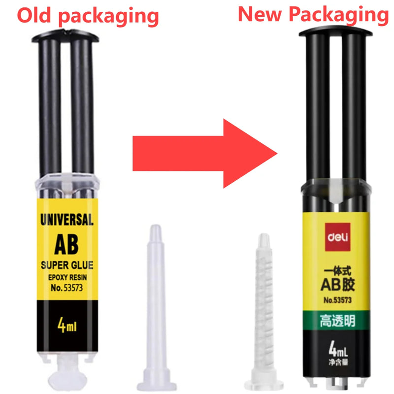 4/25Ml Epoxy Resin AB Glue Waterproof Instant Fast Adhesive Repair Strong Super Liquid Glue for Wood Plastic Metal Glue Welding