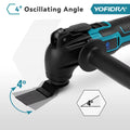 600W Oscillating Multi Function Tool 20000PM Electric Saw Trimmer Cutting Woodworking Power Tool for 21V 18V Battery