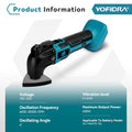 600W Oscillating Multi Function Tool 20000PM Electric Saw Trimmer Cutting Woodworking Power Tool for 21V 18V Battery