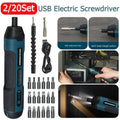 Mini Cordless Electric Screwdriver 1300Mah Rechargeable Adjustment Multi-Function Power Drill Disassembly Torque Repair Tools