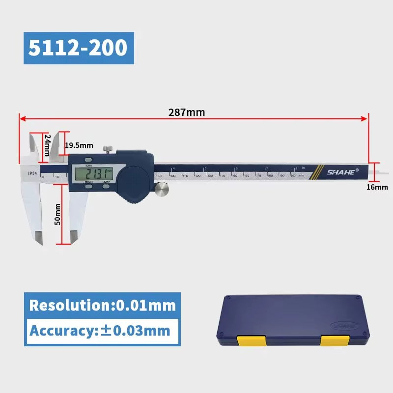 Hardened Stainless Steel Digital Caliper Electronic Vernier Caliper Micrometer Measuring Tools