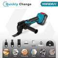 600W Oscillating Multi Function Tool 20000PM Electric Saw Trimmer Cutting Woodworking Power Tool for 21V 18V Battery