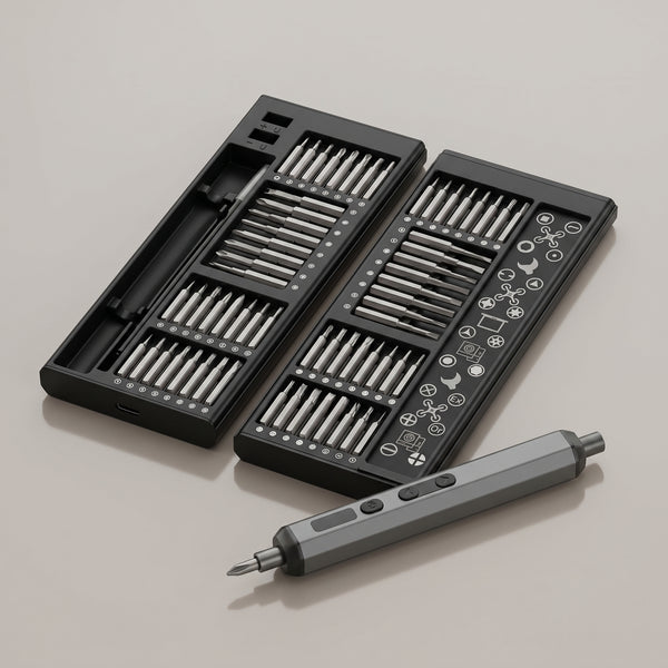 68-in-1 precision electric screwdriver set - brand studio product photo