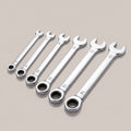 Ultra-Thin Combination Wrench Set – Dual-Head Ratcheting Spanners, Metric 6–27mm