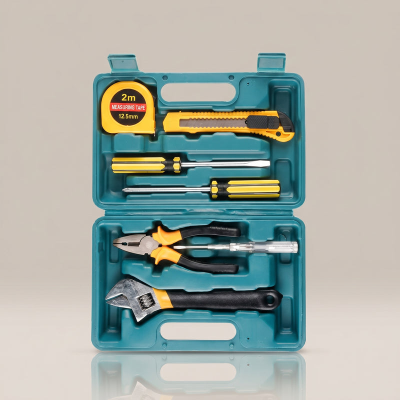 Household Hand Tool Kit with Storage Case – Complete Home & Car Repair Set