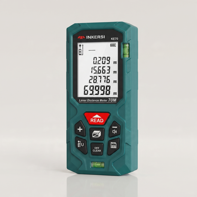 Laser Distance Meter – Rechargeable Laser Tape Measure, 40–120m with Area & Volume