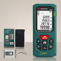 Laser Distance Meter – Rechargeable Laser Tape Measure, 40–120m with Area & Volume