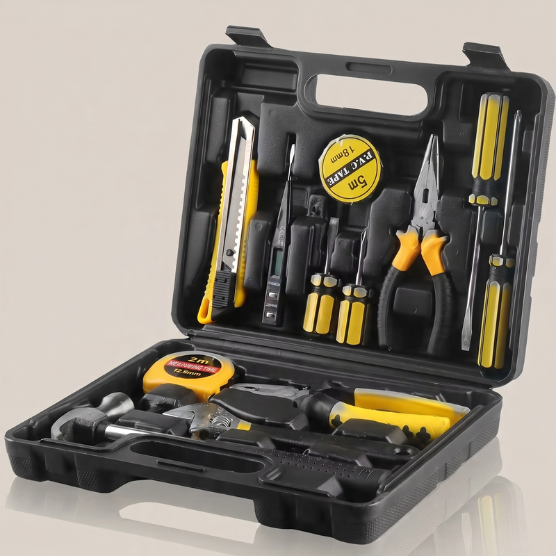 Household Hand Tool Kit with Storage Case – Complete Home & Car Repair Set