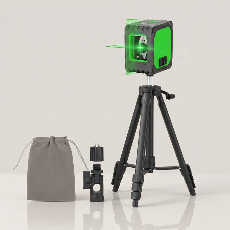 Green Laser Level – Self-Leveling Cross-Line, USB Rechargeable, High-Visibility Beams