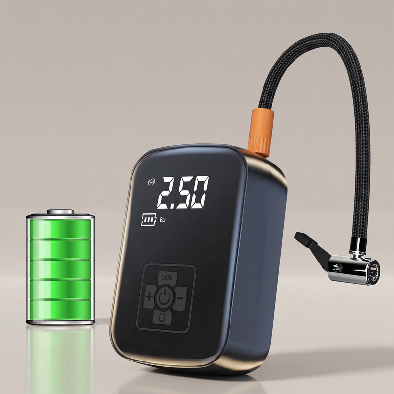 Portable Tire Inflator – 12V 150PSI Cordless Air Pump for Car, Bike, Motorcycle & Balls